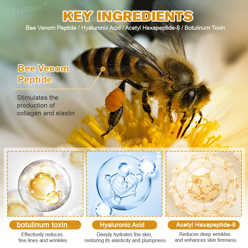 (✅👨⚕️Made and Shipped from UK👨⚕️)✨Flysmus® Botox Bee Venom Wrinkle Removal Cream-Last Day Promotion 70% OFF