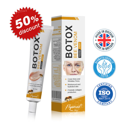 🐝🌟MHRA Approved✨Flysmus® Botox Bee Venom Wrinkle Removal Cream-Last Day Promotion 70% OFF