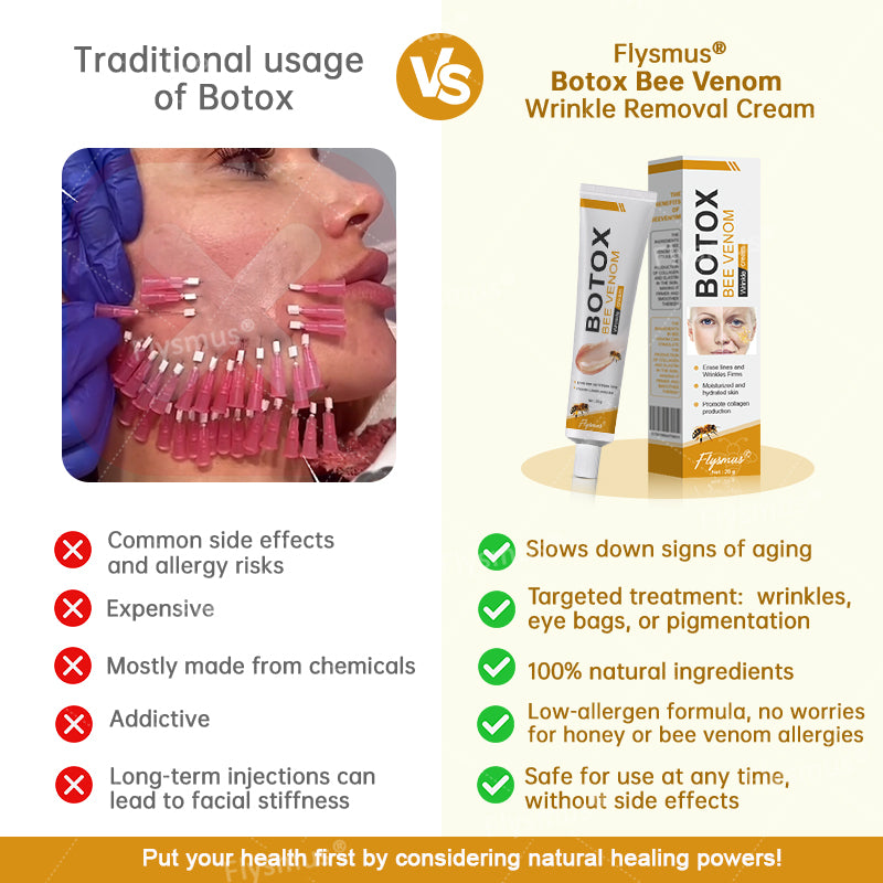 🐝🌟MHRA Approved✨Flysmus® Botox Bee Venom Wrinkle Removal Cream-Last Day Promotion 70% OFF