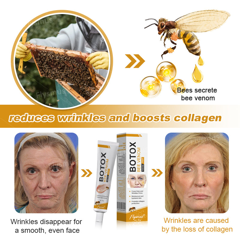🐝🌟MHRA Approved✨Flysmus® Botox Bee Venom Wrinkle Removal Cream-Last Day Promotion 70% OFF