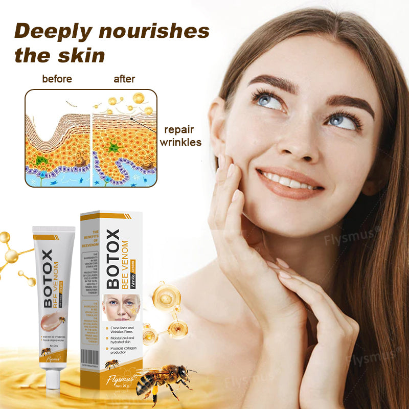 🐝🌟MHRA Approved✨Flysmus® Botox Bee Venom Wrinkle Removal Cream-Last Day Promotion 70% OFF