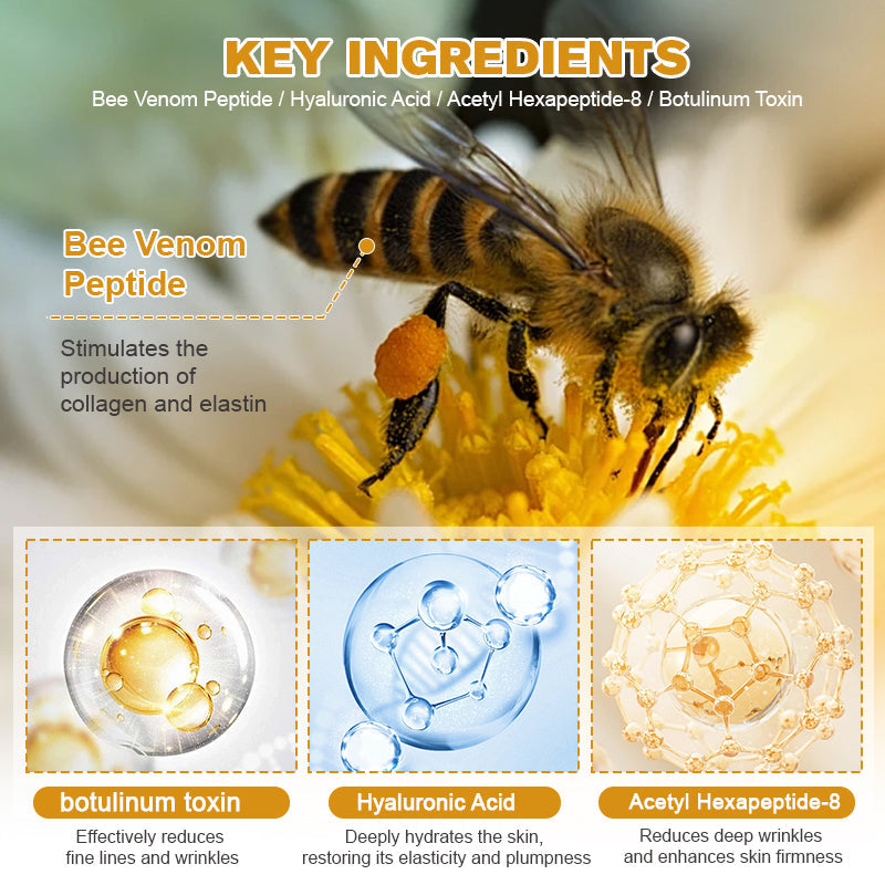 (✅Made and Shipped from UK👨⚕️)✨Flysmus® Botox Bee Venom Wrinkle Removal Cream-Last Day Promotion 70% OFF
